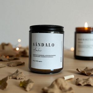 Vela Soja Sándalo Ámbar