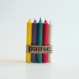 Velas de colores - Pack de 5